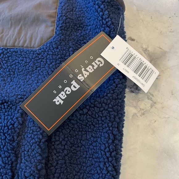 NWT Grays Peak Blue Fleece Vest sz M - Picture 3 of 4